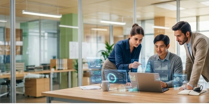 Autonomous AI agents orchestrating enterprise workflows